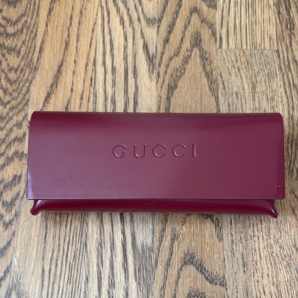 Gucci Deep Red Eyewear Case